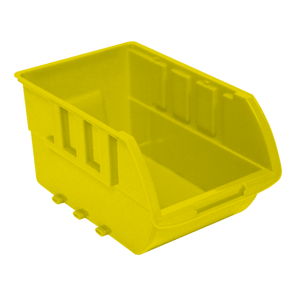 Homak HA01001595 Single Large Plastic Individual Bin, Yellow